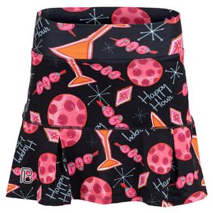 Women`s Kick-Pleat Pickleball Skort Martini