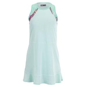 Women`s Lilia Tennis Dress White and Ice Green