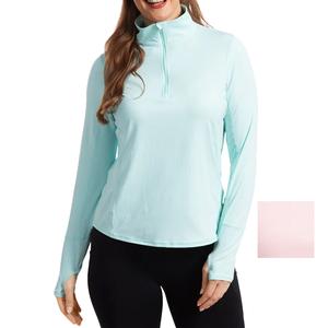 Women`s Relaxed Mock Zip Tennis Top