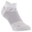 FS4 No Show Plantar Fasciitis Socks WHITE