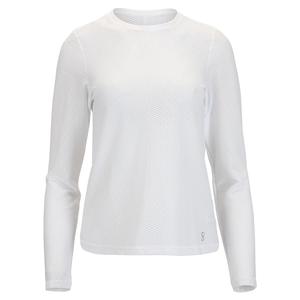 Women`s Air Flow Long Sleeve Tennis Top White