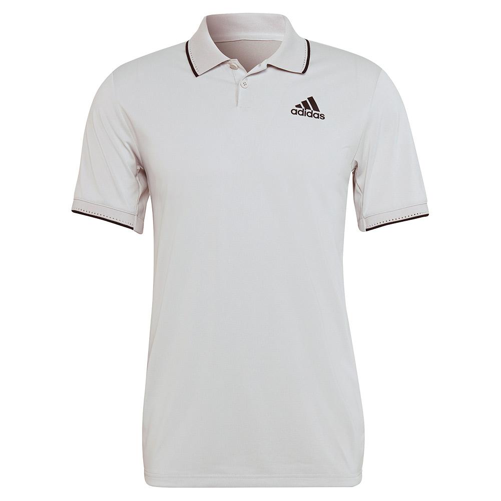 Adidas Men`s HEAT.RDY Top Tennis Polo Shirt Grey One and Black