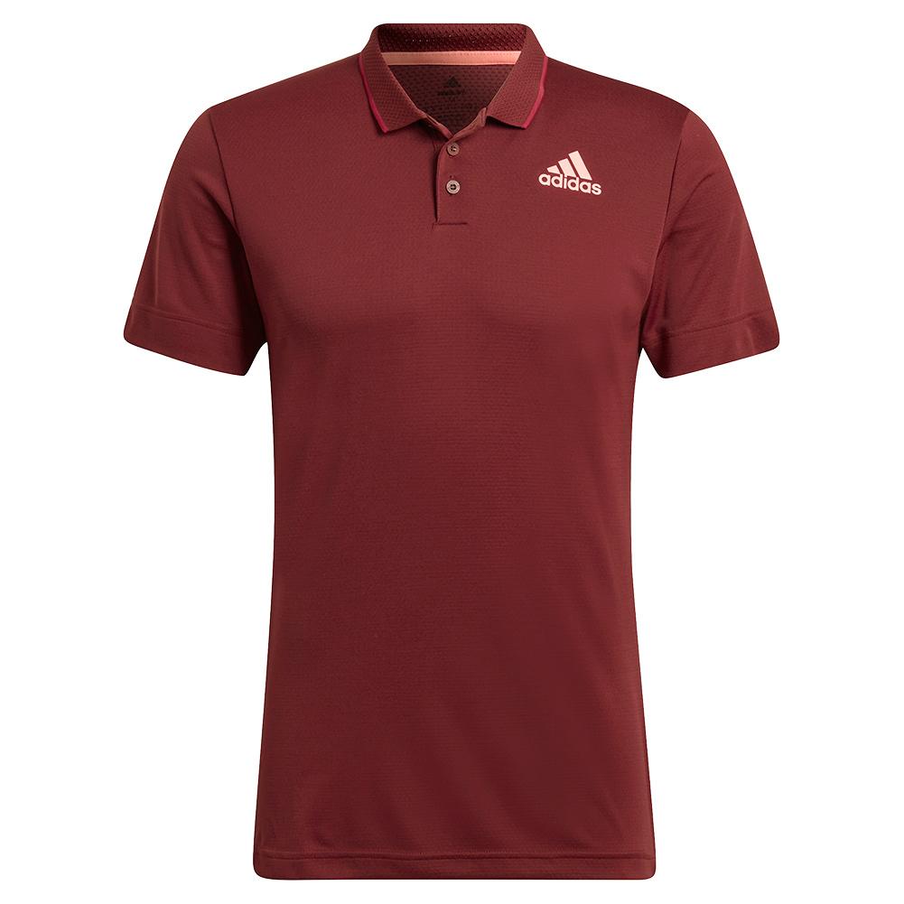 Adidas Men`s Freelift Tennis Polo Shirt Shadow Red