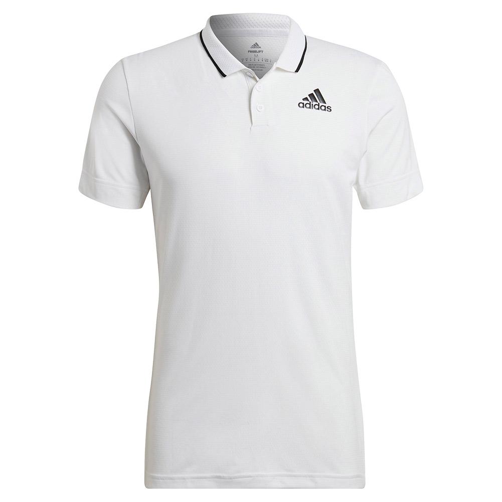 Adidas Men`s Freelift Tennis Polo Shirt White