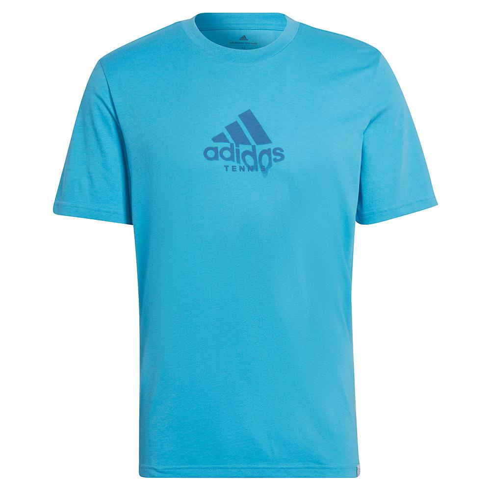  Men's Game Sweat Match Graphic Tennis T- Shirt App Sky Rush