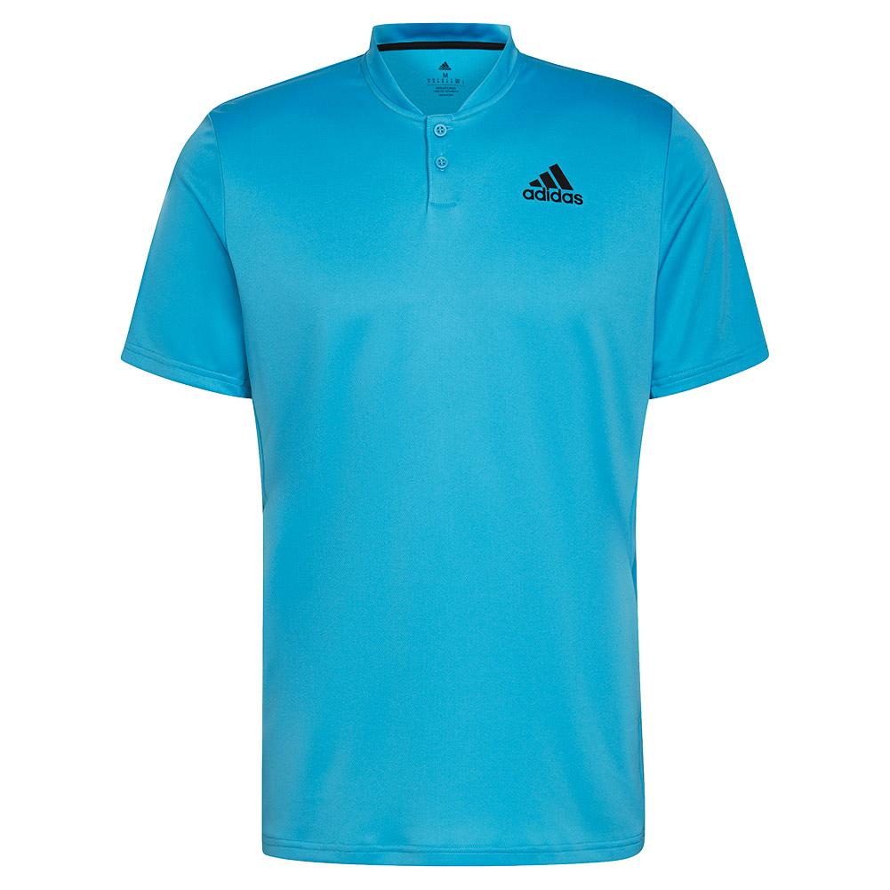 Adidas Men`s Club Tennis Polo Shirt App Sky Rush and Black