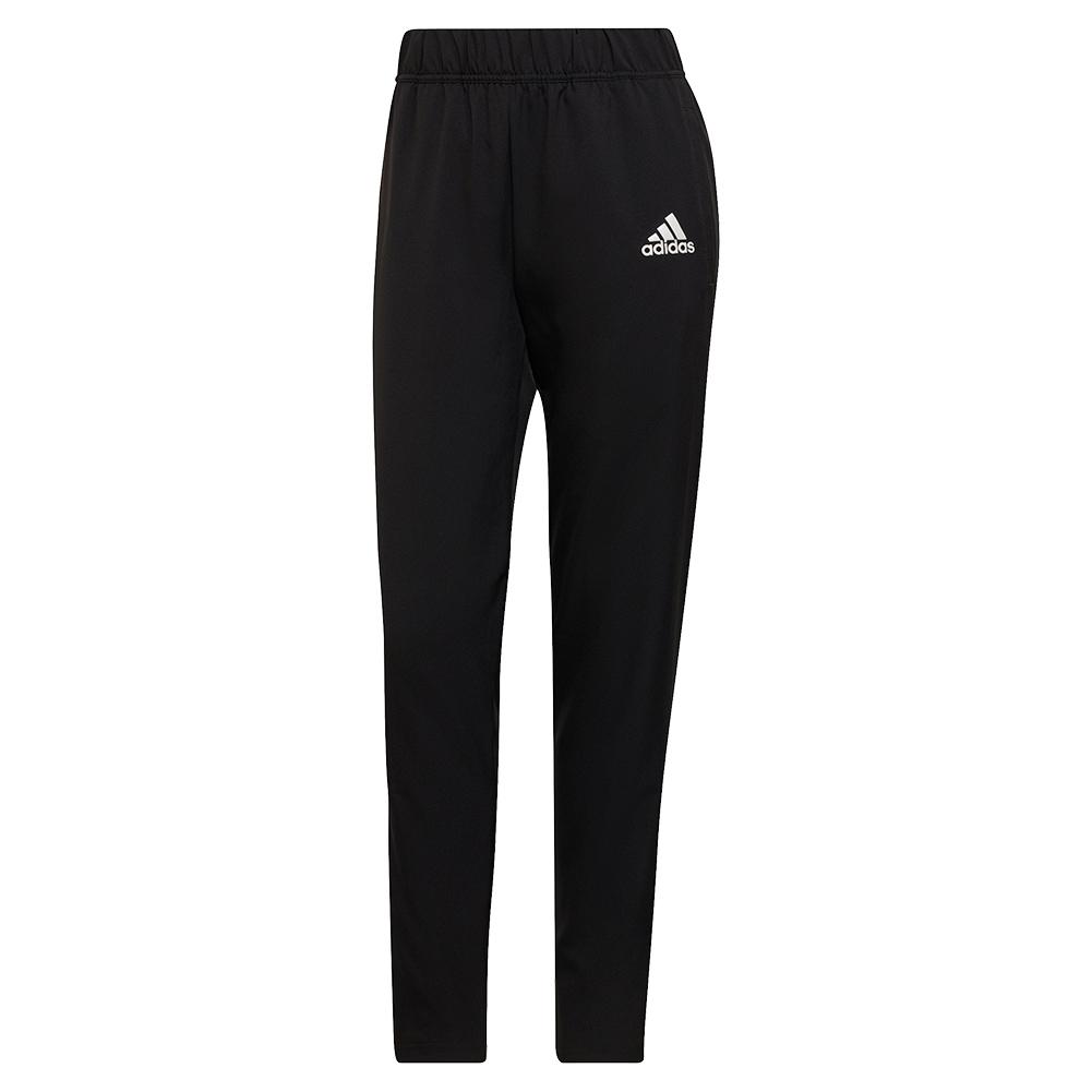 Adidas Women`s Primeblue Woven Tennis Pant in Black and White