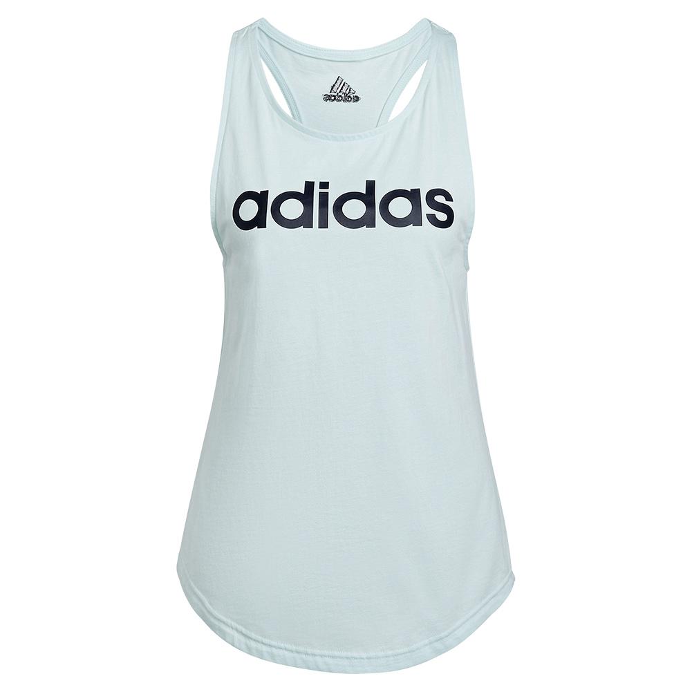 adidas Women`s Essentials Loose Tank Top Ice Mint and Legend Ink