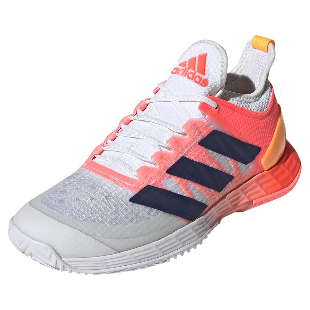 adidas Women`s adizero Ubersonic 4 Tennis Shoes Footwear White and Legacy  Indigo