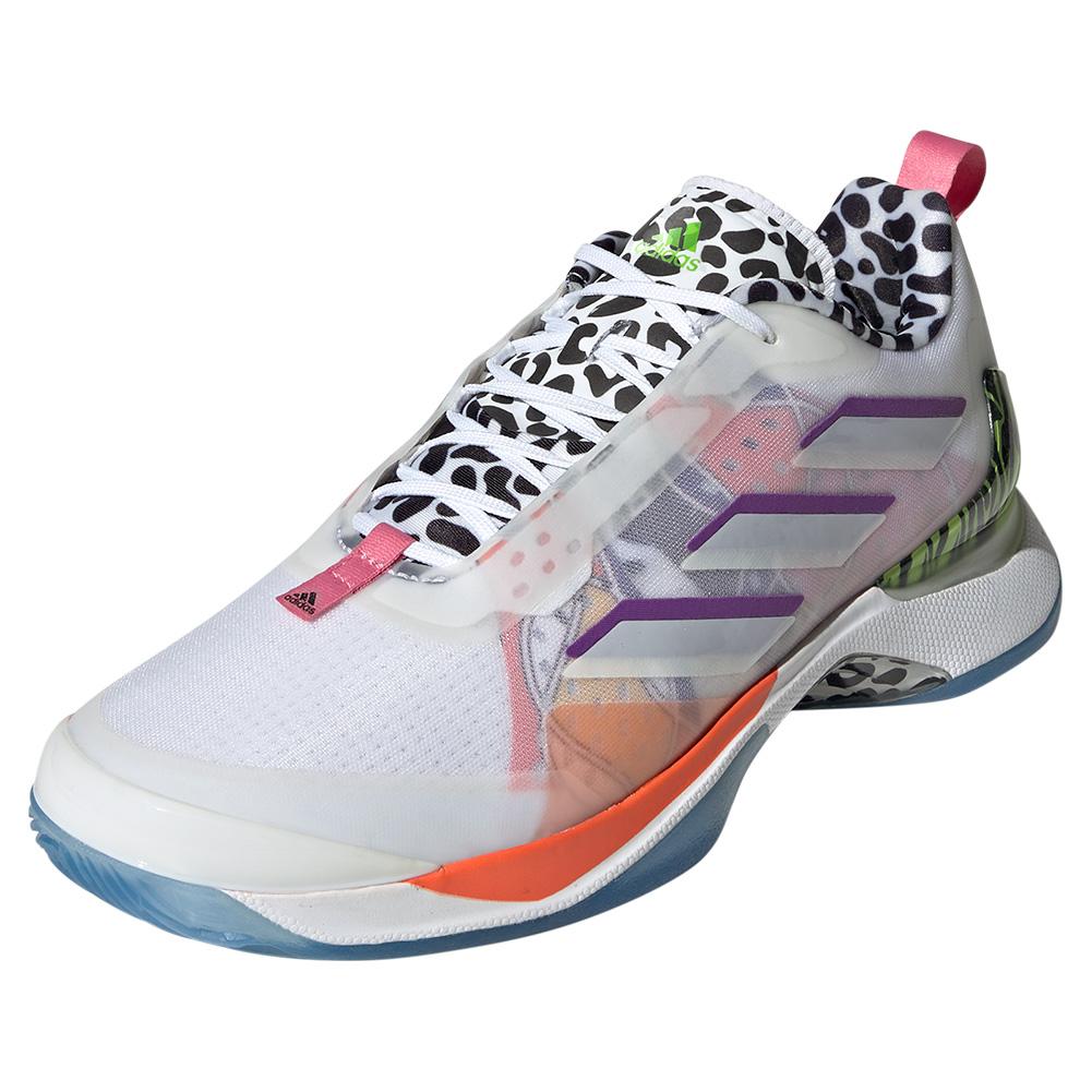  Women's Avacourt Tennis Shoes Footwear White And Active Purple