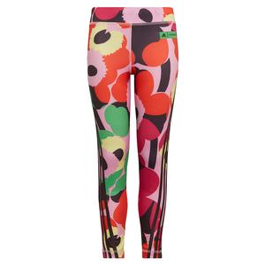 Girls` Marimekko Believe This Training Tight Frost Pink and Real Magenta