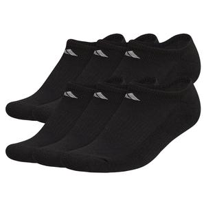 Women`s Athletic Cushioned No Show Socks 6-Pack Sizes 5-10 Black and Aluminum 2