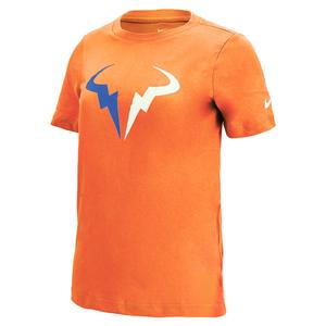 Boys` Rafa Court Dri-FIT Seasonal Tennis T-Shirt Magma Orange