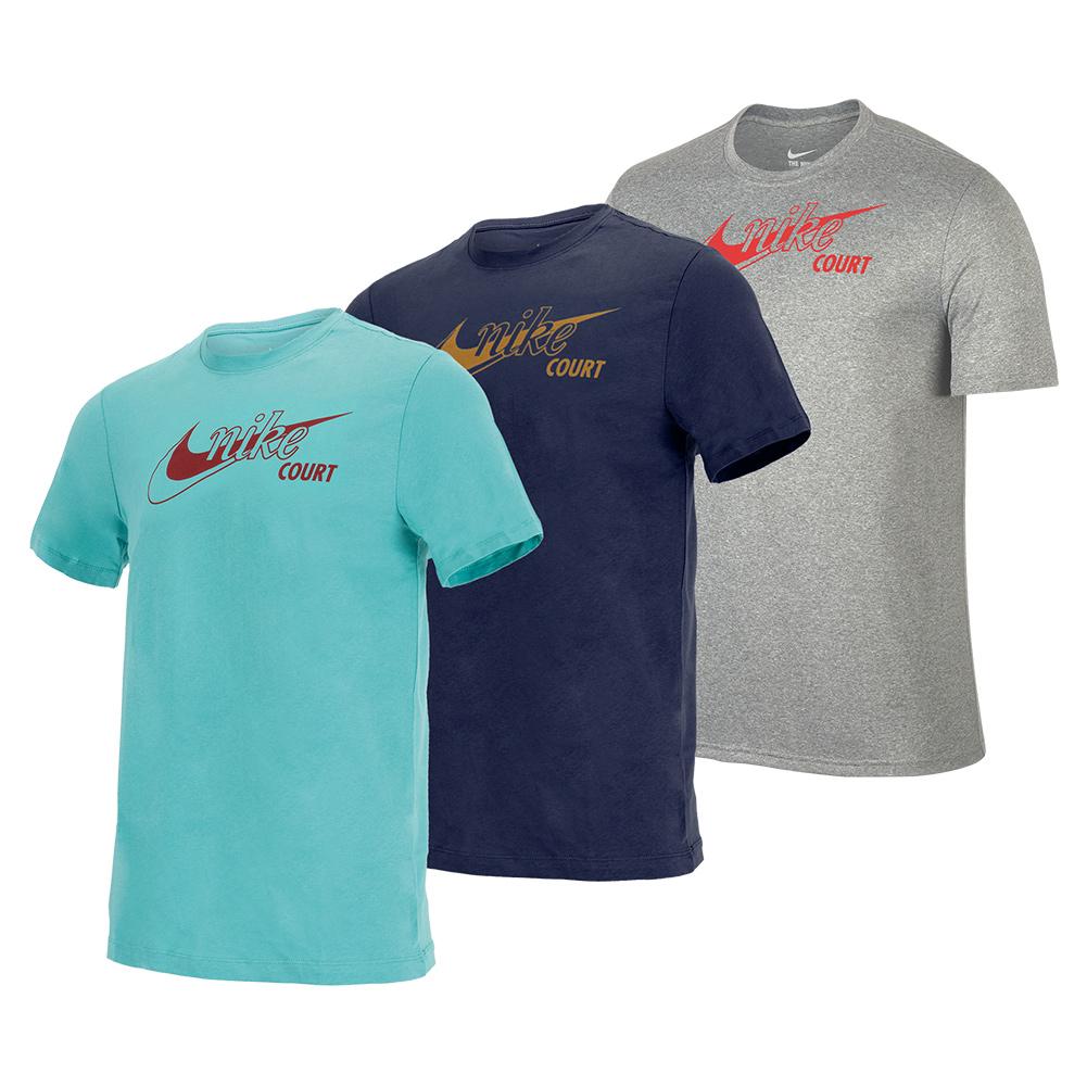 Nike Men`s Court Dri-FIT Swoosh Tennis T-Shirt