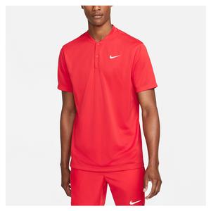 Men`s Court Dri-FIT Blade Solid Tennis Polo 657_UNI_RED/WT