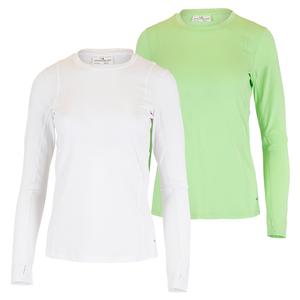 Women`s Essential Sun Protection Long Sleeve Tennis Top with Thumb Holes