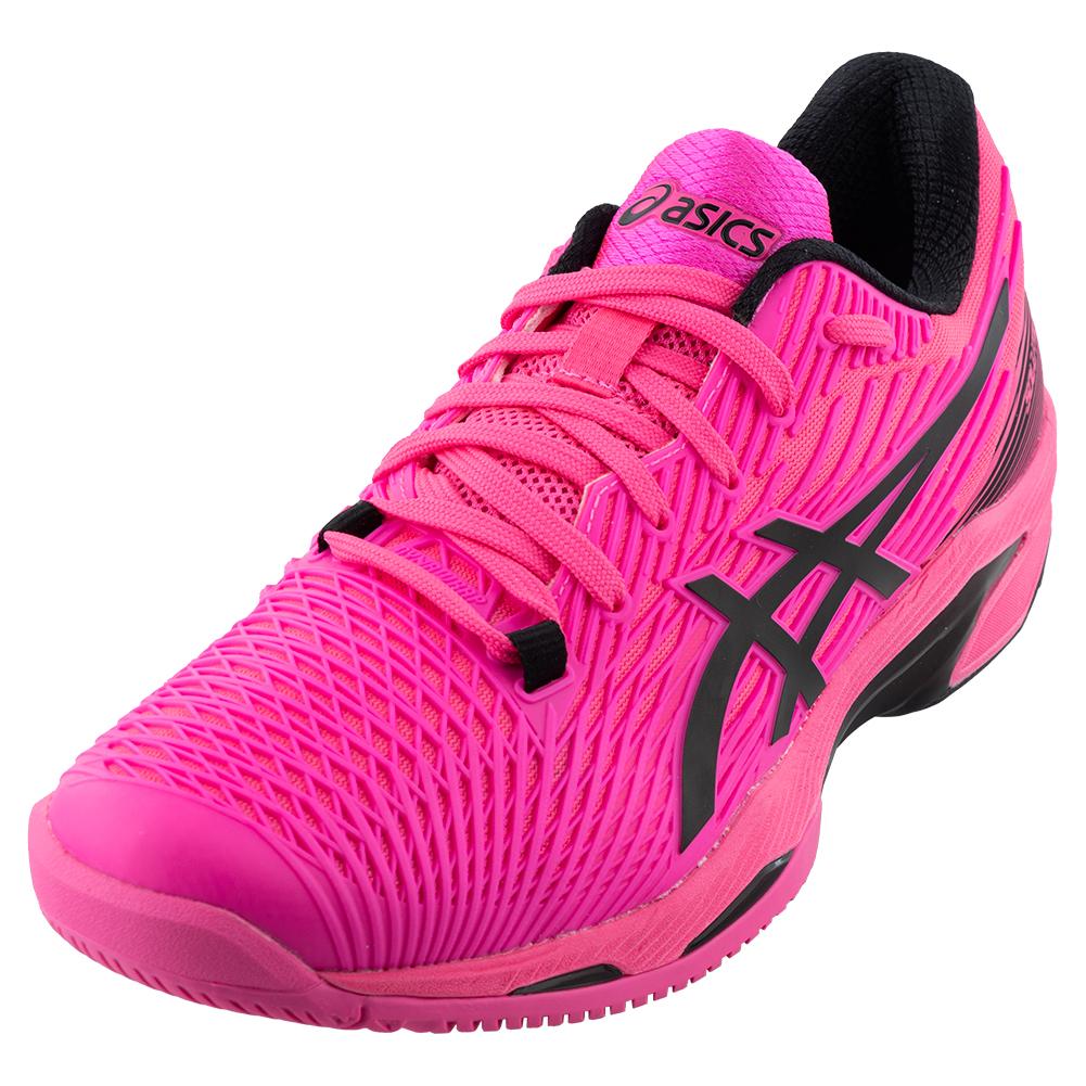 Men`s Solution Speed FF Tennis Shoes Hot Pink and Black