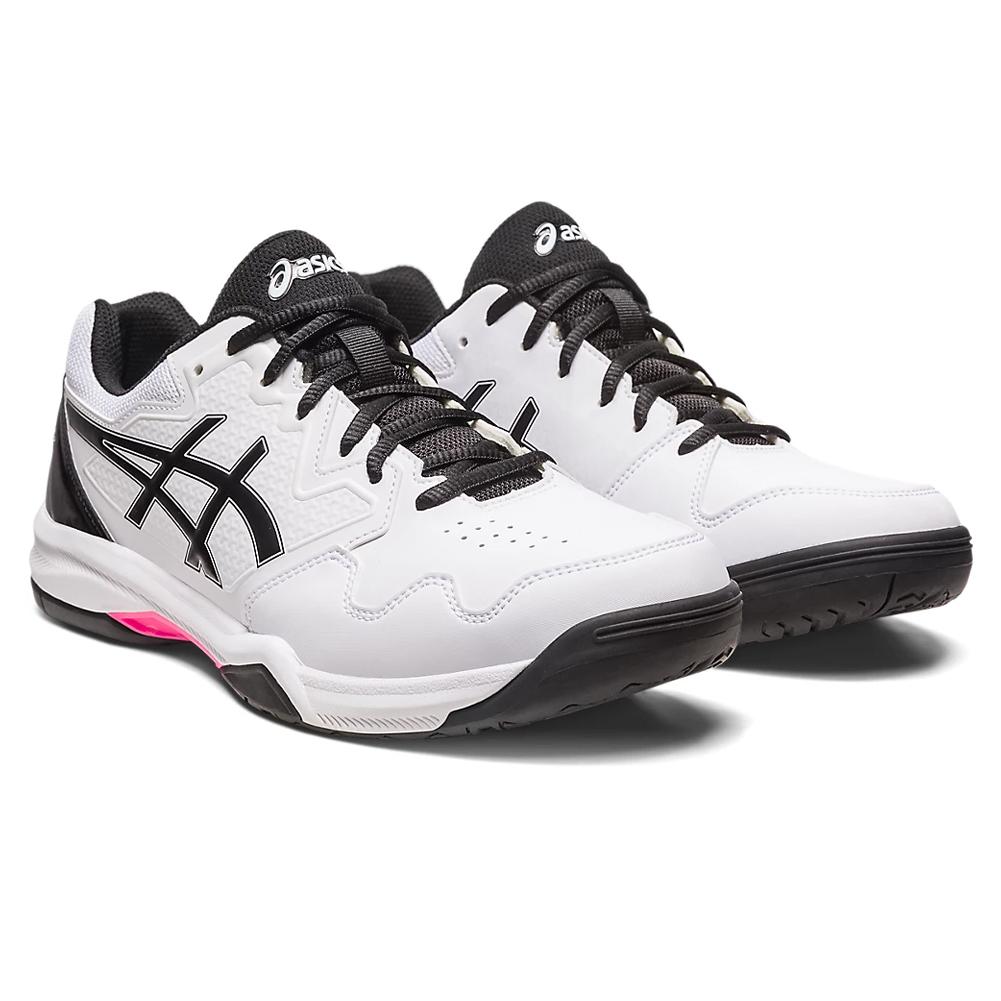 Oppervlakte liefdadigheid Roestig ASICS Men`s GEL-Dedicate 7 Tennis Shoes White and Hot Pink
