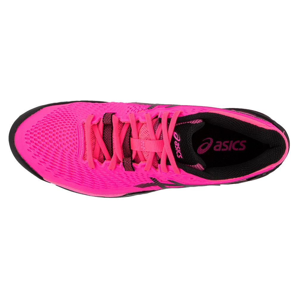 ASICS Men`s GEL-Resolution 9 Tennis Shoes Hot Pink Black
