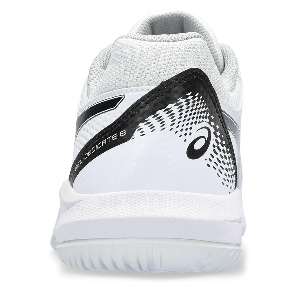 ASICS Men`s Gel-Dedicate 8 Tennis Shoes White and Black