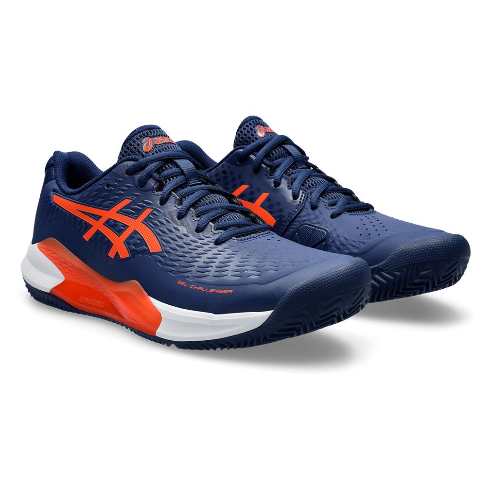 ASICS Men`s Gel-Challenger 14 Clay Tennis Shoes Blue Expanse and Koi