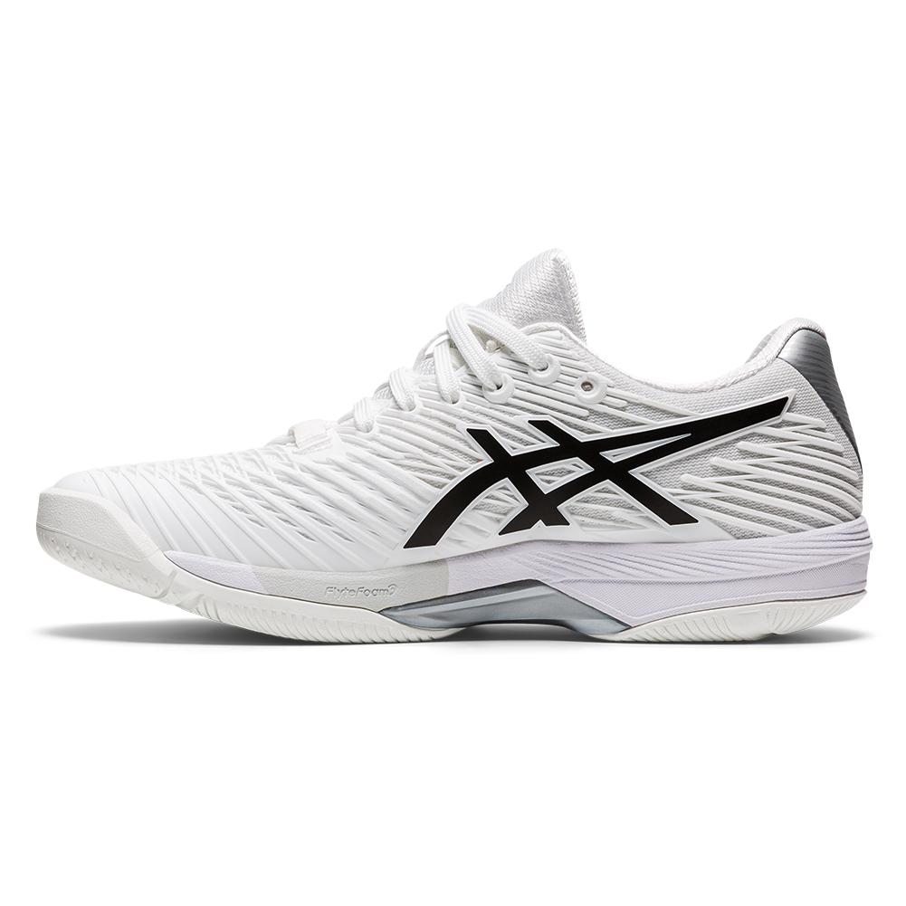ASICS Women`s Tennis Shoes | Solution Speed FF 2 in White & Black ...
