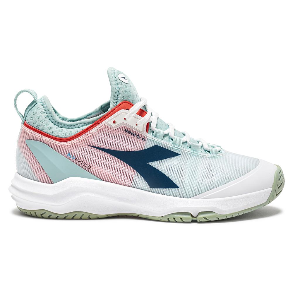 Diadora Women`s Speed Blushield Fly 4 Clay Tennis Shoes White and ...