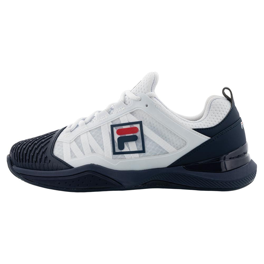 Fila Men`s Speedserve Energized Tennis Shoes Fila Navy and White