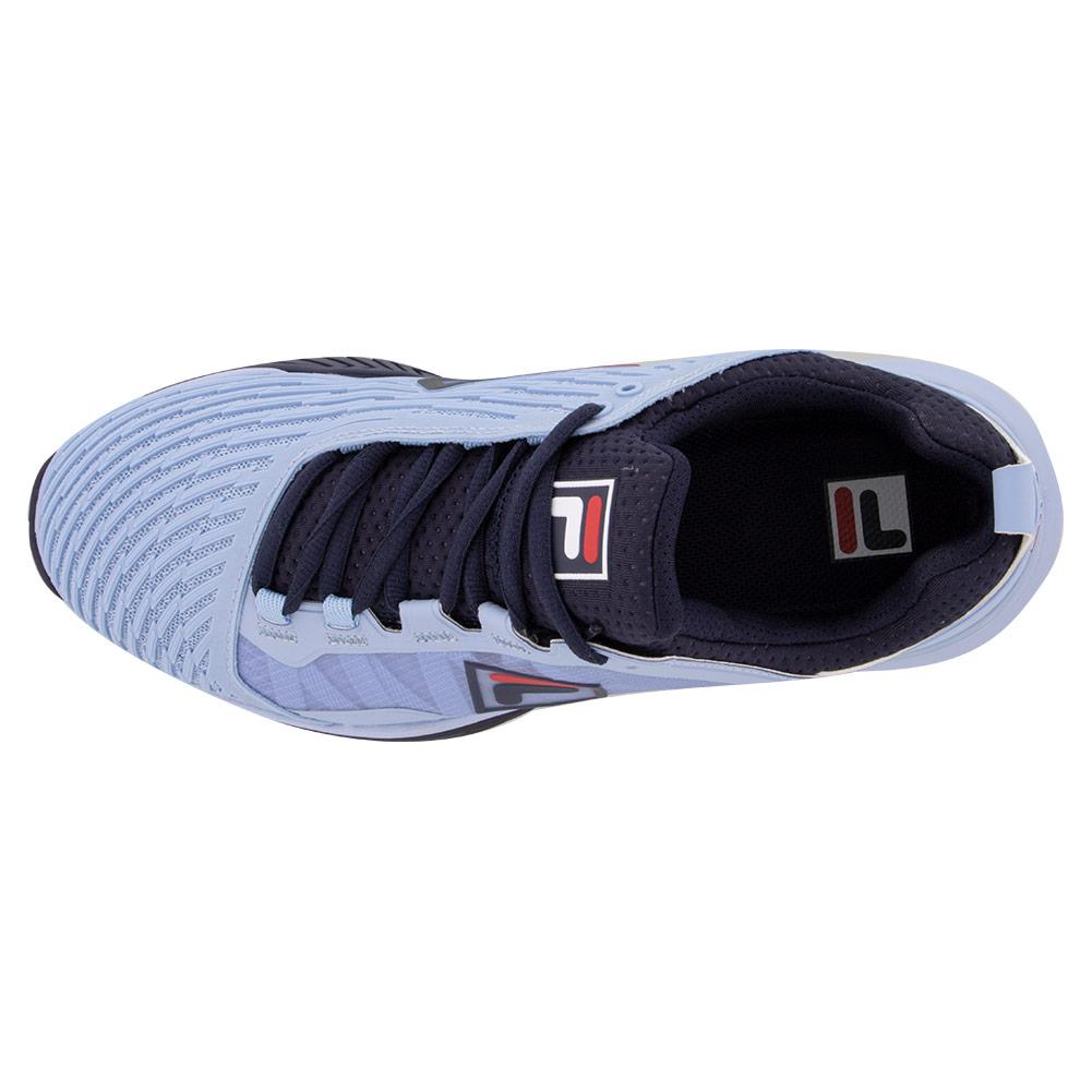 Men`s Speedserve Energized Tennis Shoes Blue and Fila Navy
