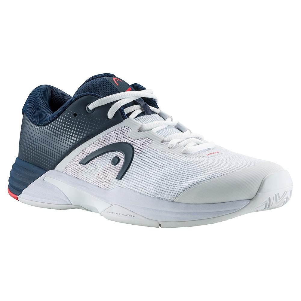 HEAD Men`s Revolt Evo 2.0 Tennis Shoes White and Dark Blue
