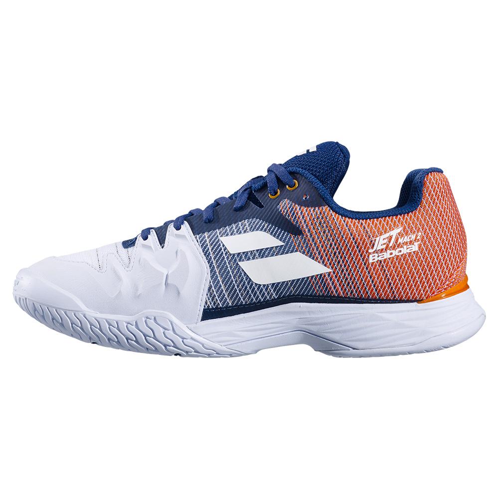 Babolat Men`s Jet Mach II All Court Tennis Shoes White and Pureed ...