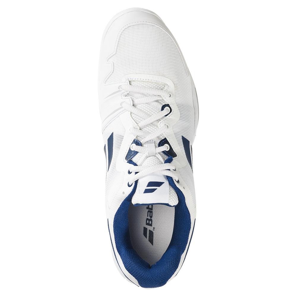 Babolat Men`s SFX3 All Court Tennis Shoes White and Navy