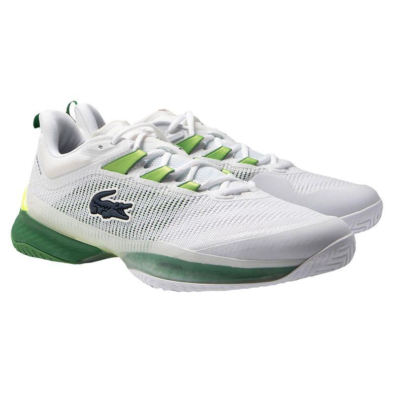 Lacoste Women`s AG-LT23 Ultra Tennis Shoes White and Green