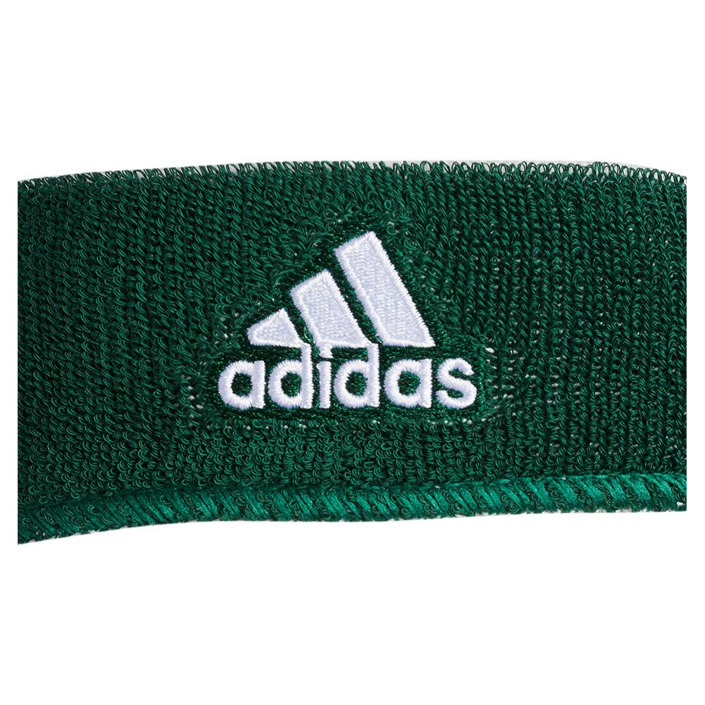 Adidas Interval Reversible Headband Dark Green and White