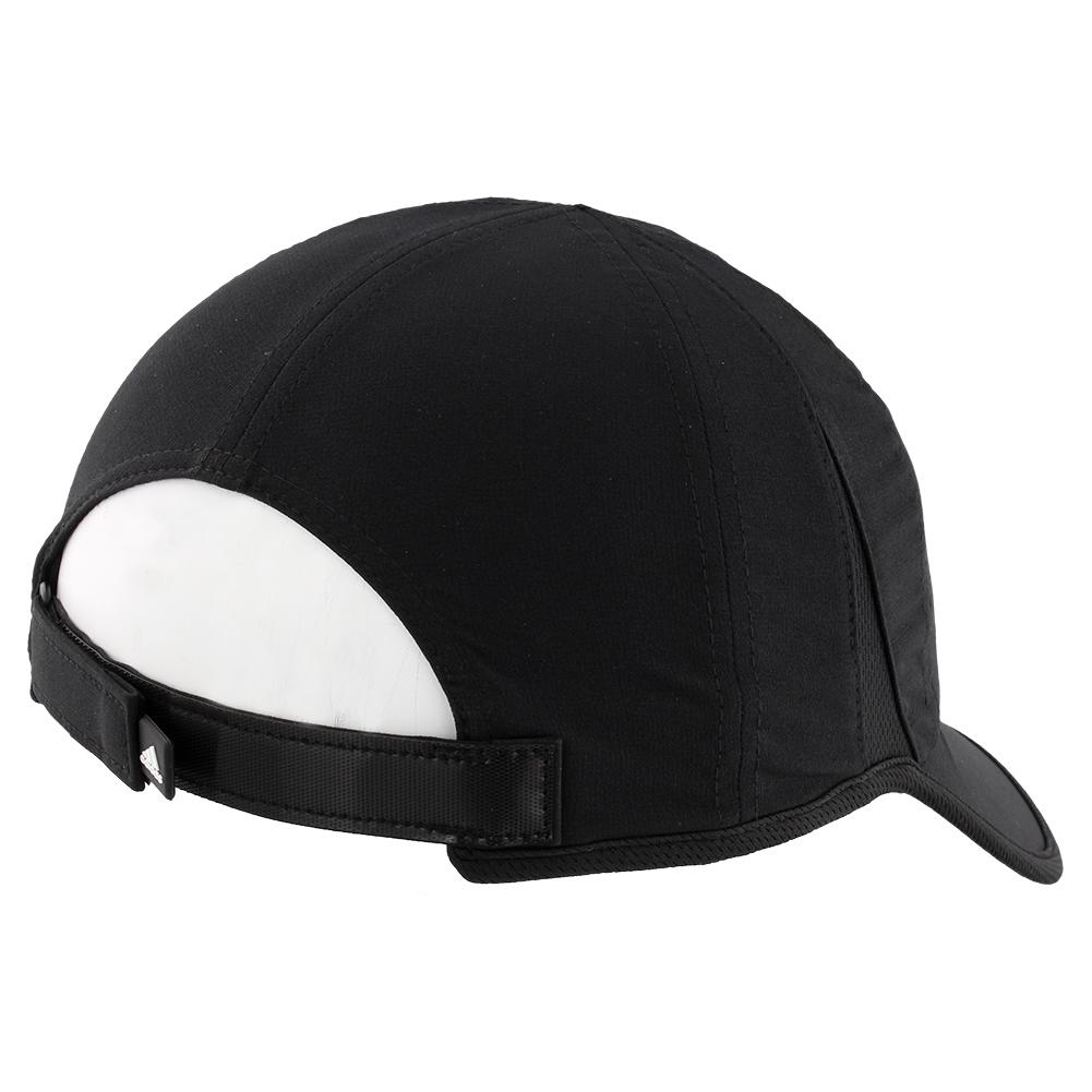 Adidas Youth Superlite Tennis Cap in Black and White