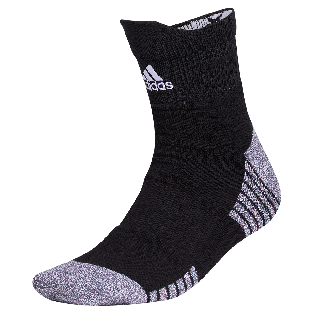 Adidas 5-Star Team Cushioned High Quarter Socks Black and White