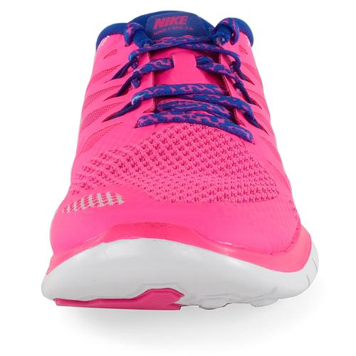 Tennis Express | NIKE Girls` Free 5.0 Running Shoes Hyper Pink and Game ...