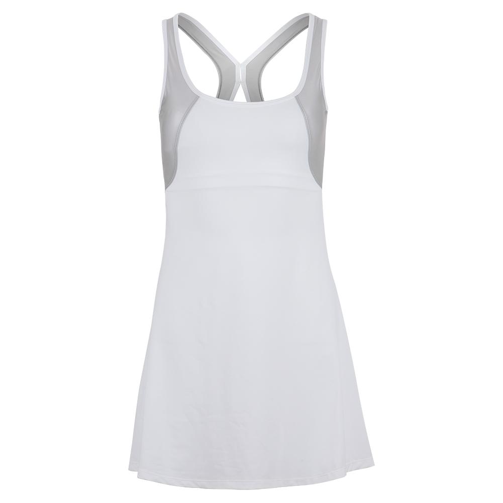 Tonic Women`s Hazel Tennis Dress in White and Silver