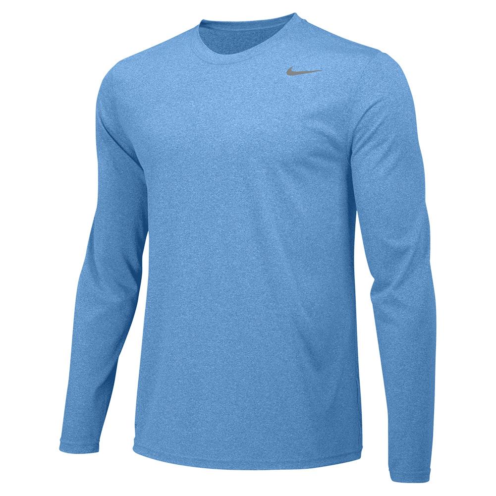 Nike Boys` Legend Long-Sleeve Training Top Valor Blue and Cool Grey