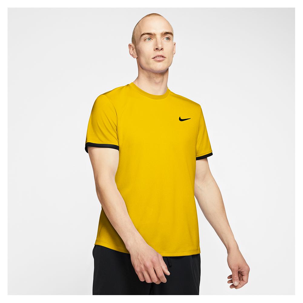 nike court dry color block top