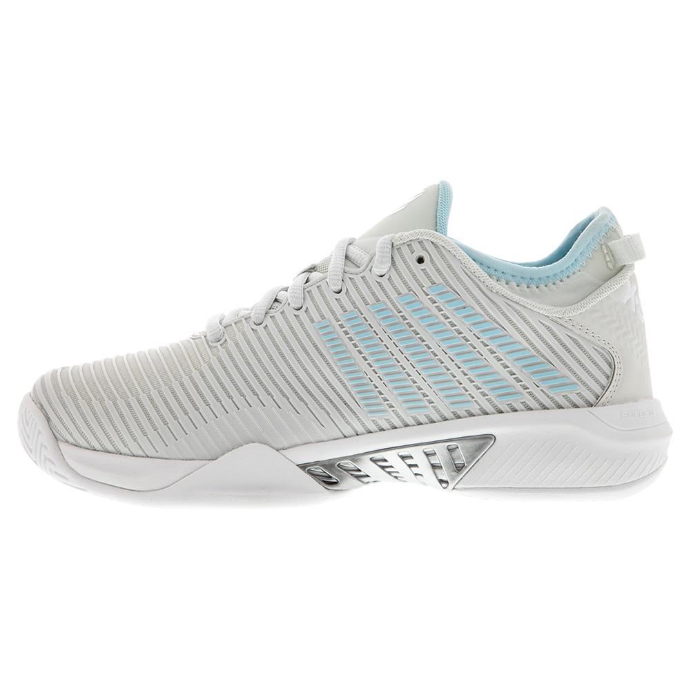 K-Swiss Women`s Hypercourt Supreme Tennis Shoes Barely Blue and White