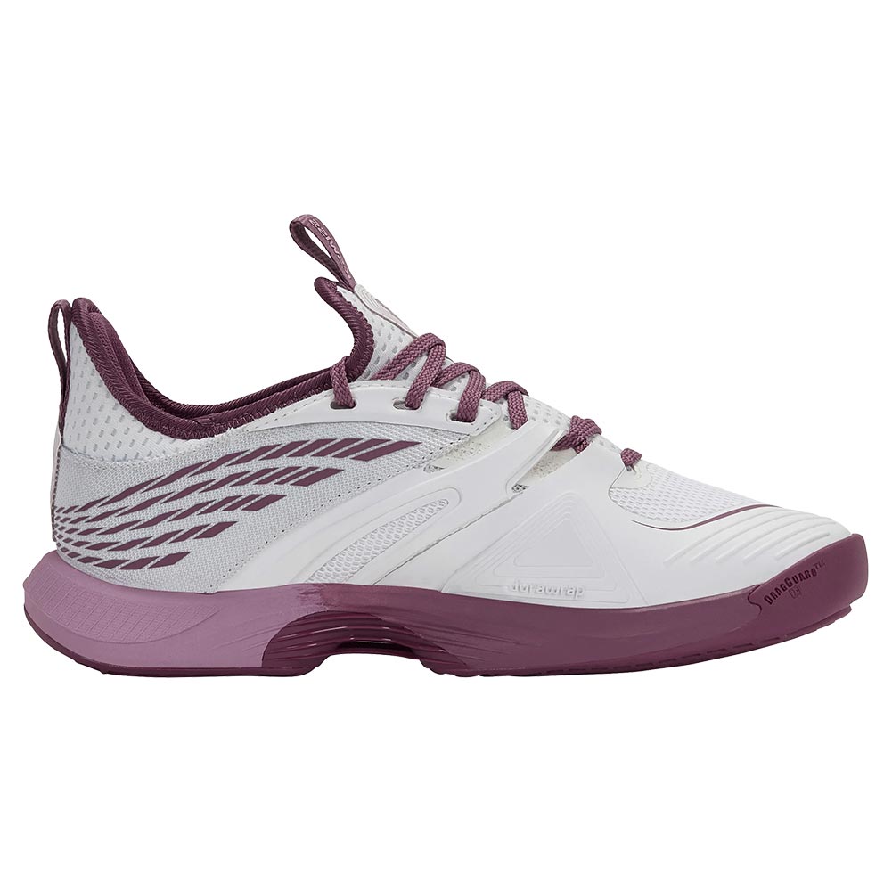 K-Swiss Women`s SpeedTrac Tennis Shoes White and Grape Nectar
