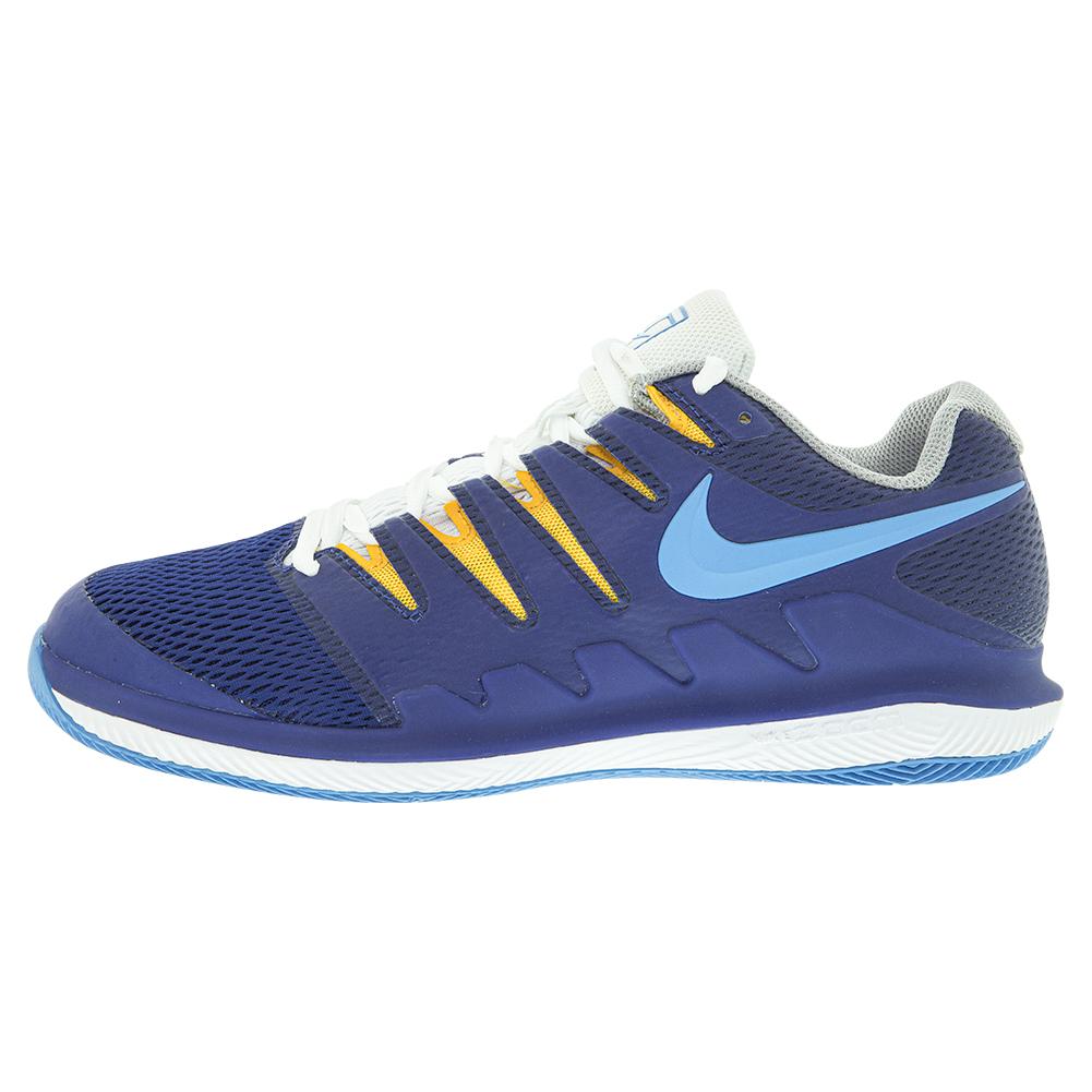 Nike Men`s Air Zoom Vapor X Tennis Shoes Deep Royal Blue and Coast ...