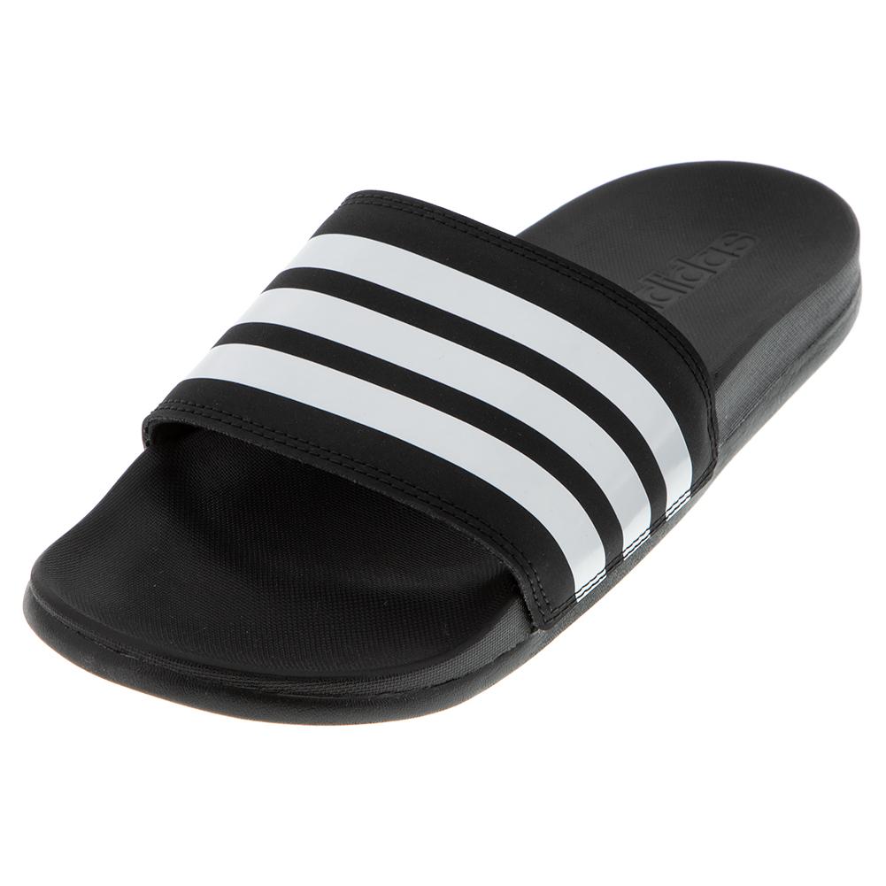 adilette cloudfoam plus stripes slides review