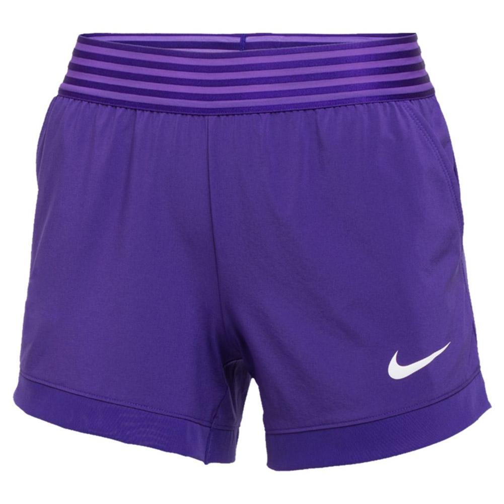 purple nike shorts women