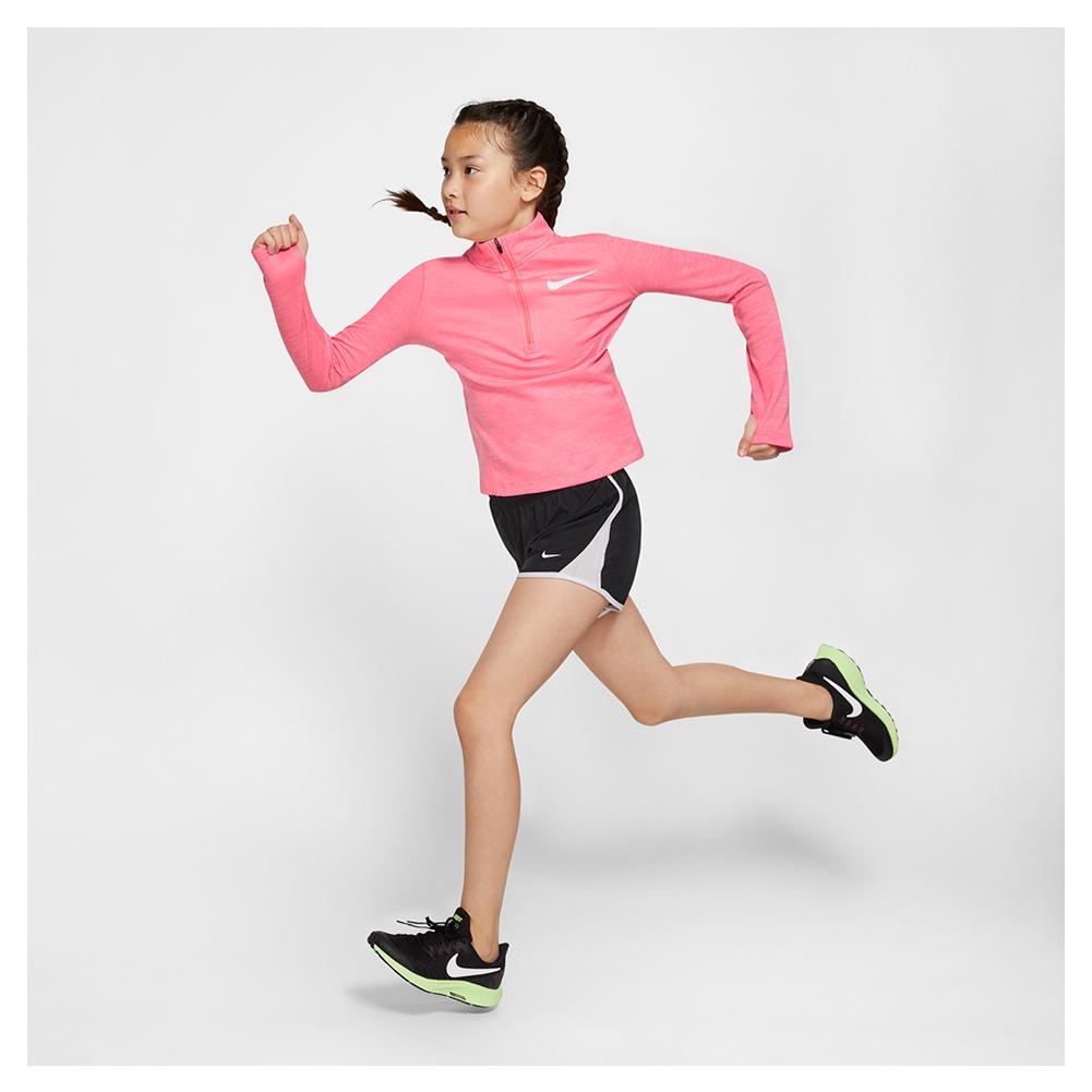 Nike Girls` Long Sleeve Half Zip Running Top