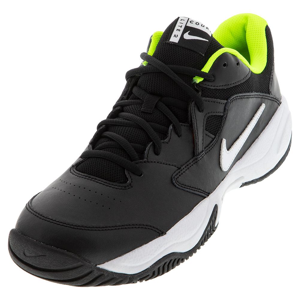 nike court lite black tennis shoes