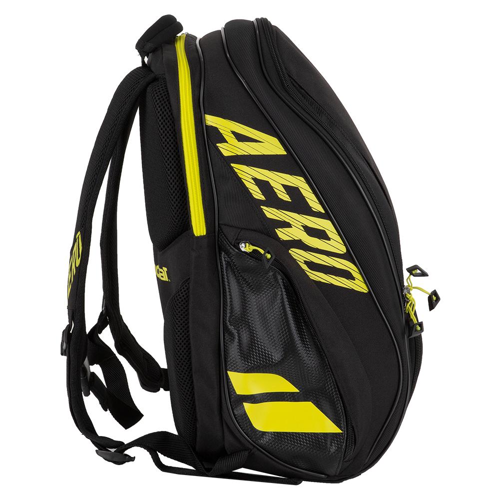 Babolat Pure Tennis Backpack Black Yellow Rackets Strings