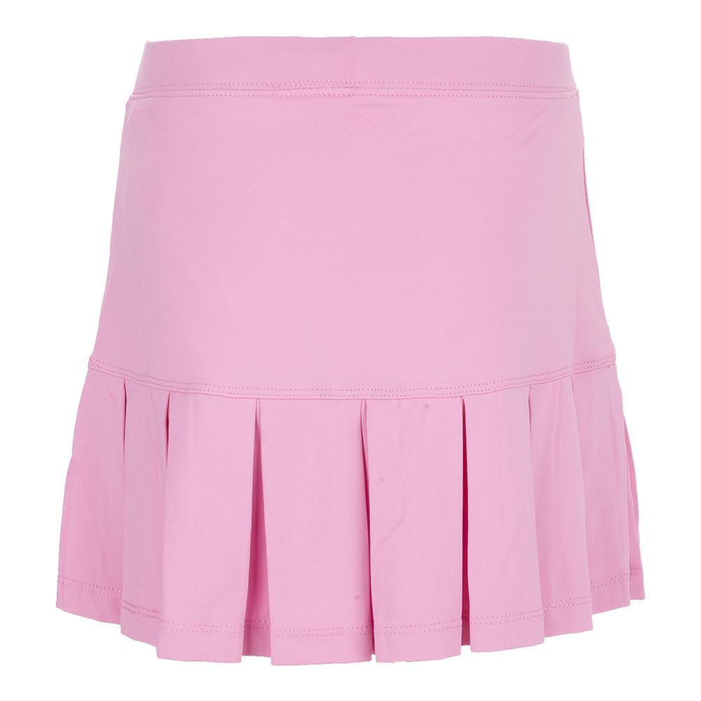 Little Miss Tennis Girls’ Pleated Tennis Skort in Pink