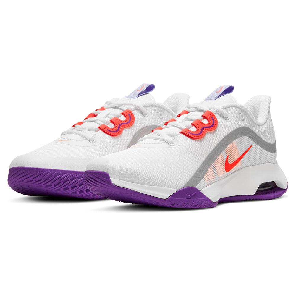 Nike Women`s Air Max Volley Tennis Shoes White & Bright Mango